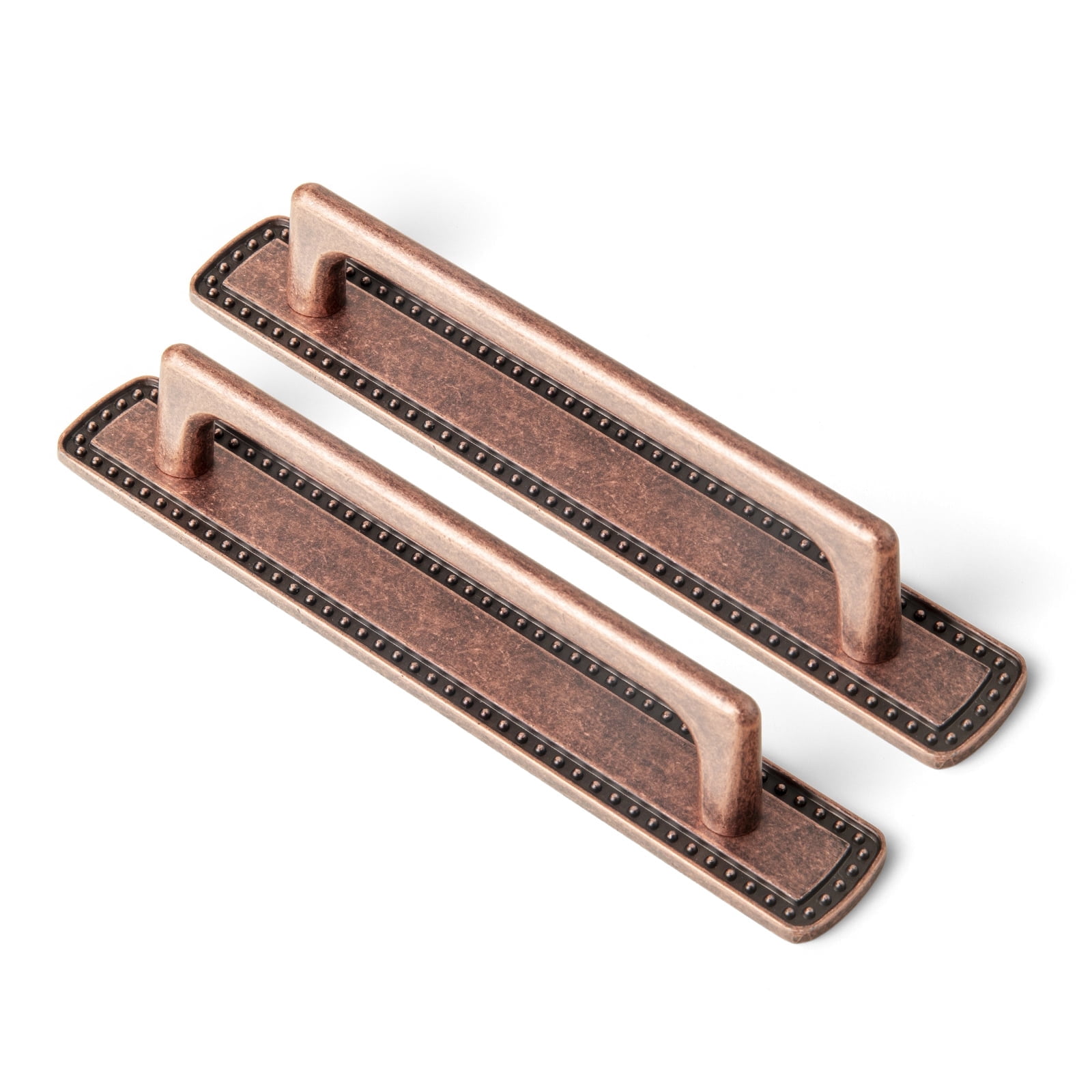 Goo-Ki 5''(128mm) Hole Centers Antique Copper Cabinet Drawer Pulls with  Backplate, Zinc Alloy Luxury Cabinet Handles for ...