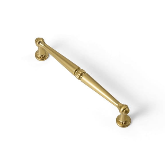 Goo-Ki 5''(192 MM) Hole Centers Brushed Gold Cabinet Pulls, Zinc Alloy Drawer Pulls Cabinet Handles for Dresser and Cupboard, 6 Pack