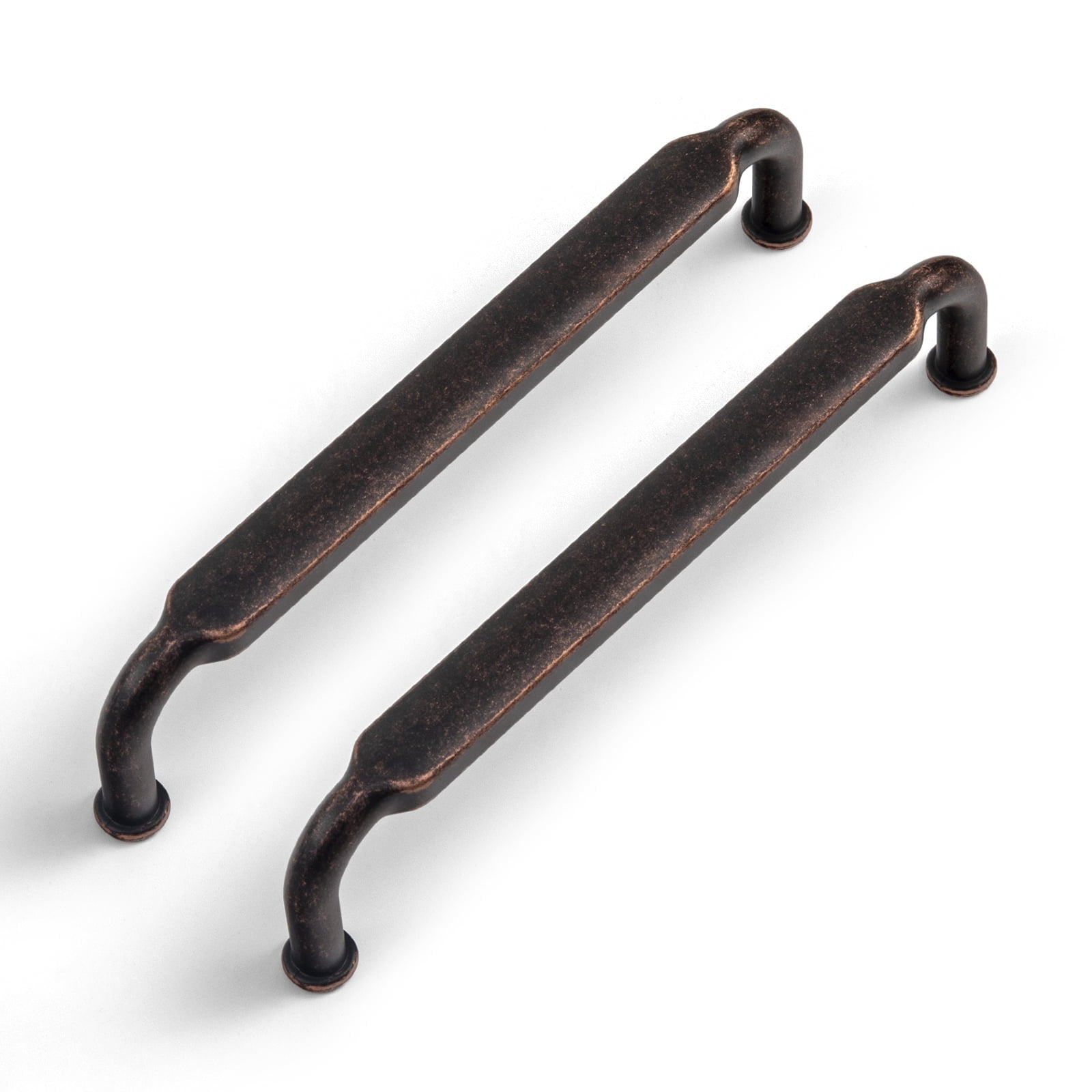 Goo-Ki 5" Hole Center Antique Oil Rubbed Bronze Cabinet Pulls, Closet Classic Zinc Alloy Kitchen Drawer Pulls Drawer Handles for Bedroom, 6 Pack