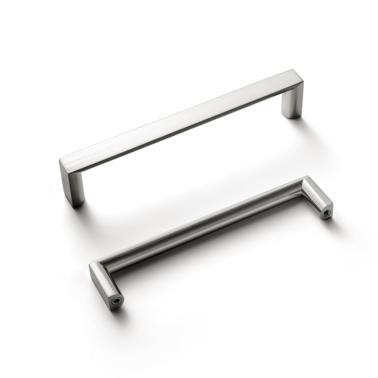 Goo-Ki 5 Inch(128mm) Zinc Alloy Kitchen Cabinet Pulls, Satin Mickel Cabinet Handles for Dresser,Wardrobe & Cupboard, 6 Pack