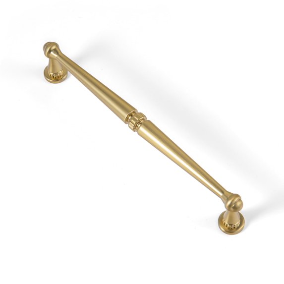 Goo-Ki 6.3''(192 MM) Hole Centers Brushed Gold Cabinet Pulls, Zinc Alloy Drawer Pulls Cabinet Handles for Dresser and Cupboard, 6 Pack
