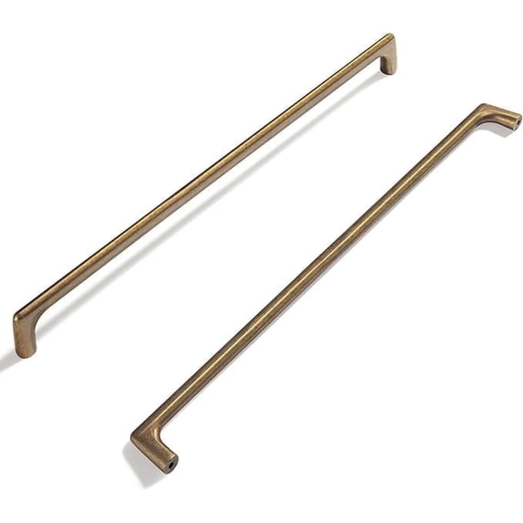 Goo-Ki 6 Pack 10"(256mm) Hole Center Cabinet Pulls Antique Brass Cabinet Handle Retro Drawer Handle Wardrobe Cabinet Hardware