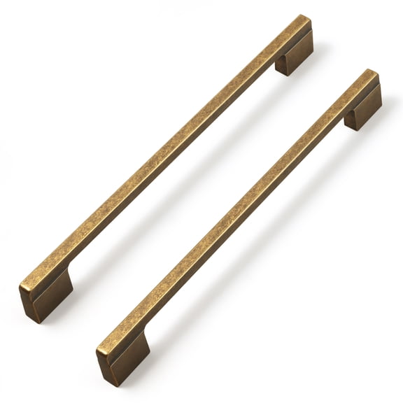 Goo-Ki 6-Pack 11.3''Hole Center Antique Bronze Solid Cabinet Handles Vintage Brass Drawer Handles