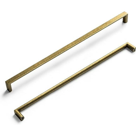 Goo-Ki 12.6" (320mm) Hole Center Retro Zinc Alloy Cabinet Handles, Antique Brass Cabinet Pulls for Dresser, Wardrobe, Kitchen Hardware, 6 Pack