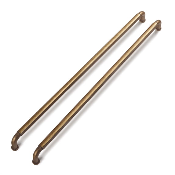 Goo-Ki 12.6'' Hole center Zinc Alloy Cabinet Handles, Antique Brass Cabinet Pulls for Kitchen,Drawer,Cupboard & Wardrobe, 6 Pack
