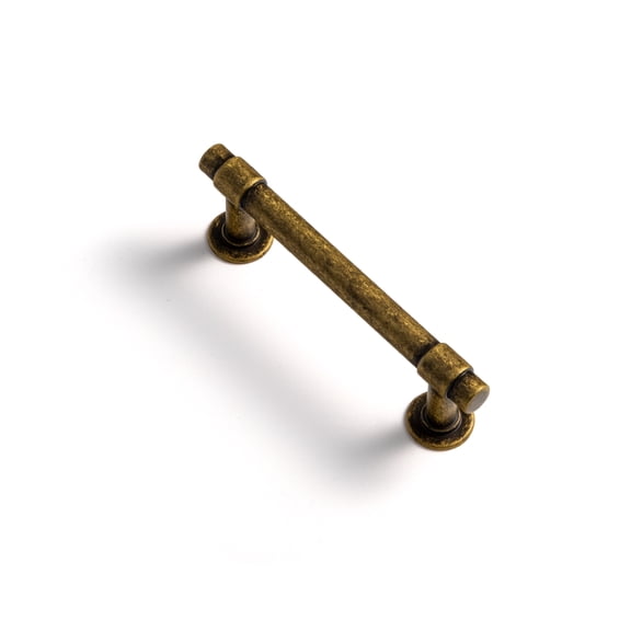 Goo-Ki 6 Pack 3''(76mm) Hole Center Antique Brass Cabinet Pulls, Zinc Alloy Cabinet Handles for Drawer,Dresser,Cupboard Wardrobe