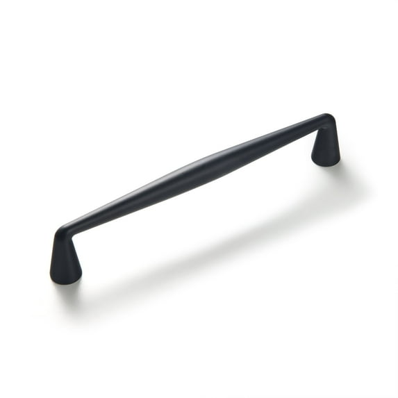 Goo-Ki 3.78''( 96mm ) Hole Center Cabinet Pulls Elegant Black Zinc Alloy Affordable Luxury Cabinet Handle Hardware for Bedroom, Kitchen, 6 Pack