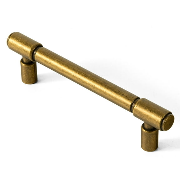 Goo-Ki 6 Pack 3.8'' Hole Center Antique Brass Kitchen Cabinet Pulls, Vintage Drawer Handles Closet Classic Retro Kitchen Hardware for Bedroom