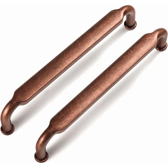 Goo-Ki 5"(128mm) Hole Center Cabinet Pulls Antique Copper Zinc Alloy Kitchen Drawer Pulls Handles for Cupboard Wardrobes, 6 Pack