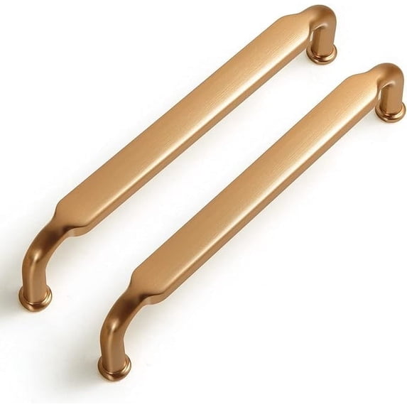 Goo-Ki 6 Pack 5"(128mm) Hole Center Cabinet Pulls Champagne Bronze Zinc Alloy Kitchen Drawer Pulls Handles for Cupboard Wardrobes