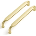 thumbnail image 1 of Goo-Ki 6 Pack 5"(128mm) Hole Center Cabinet Pulls Light Brushed Brass Zinc Alloy Kitchen Drawer Pulls Handles for Cupboard Wardrobes, 1 of 6