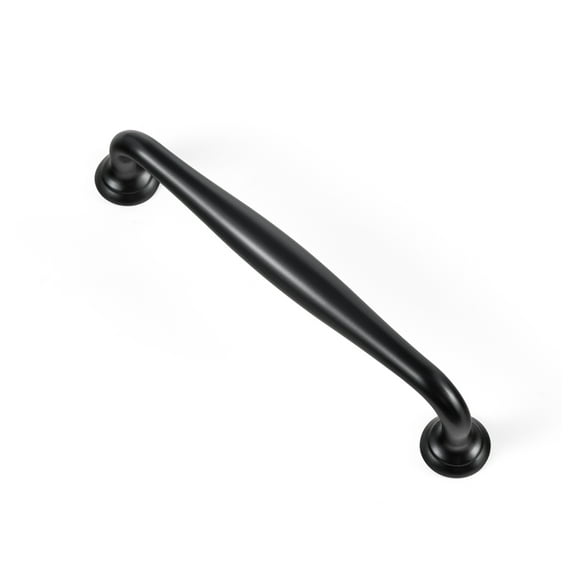 Goo-Ki 6 Pack 5'' Center to Center Vintage Matte Black Cabinet Pulls, Sleek Zinc Alloy Cabinet Handles for Classic Furniture Drawer Hardware