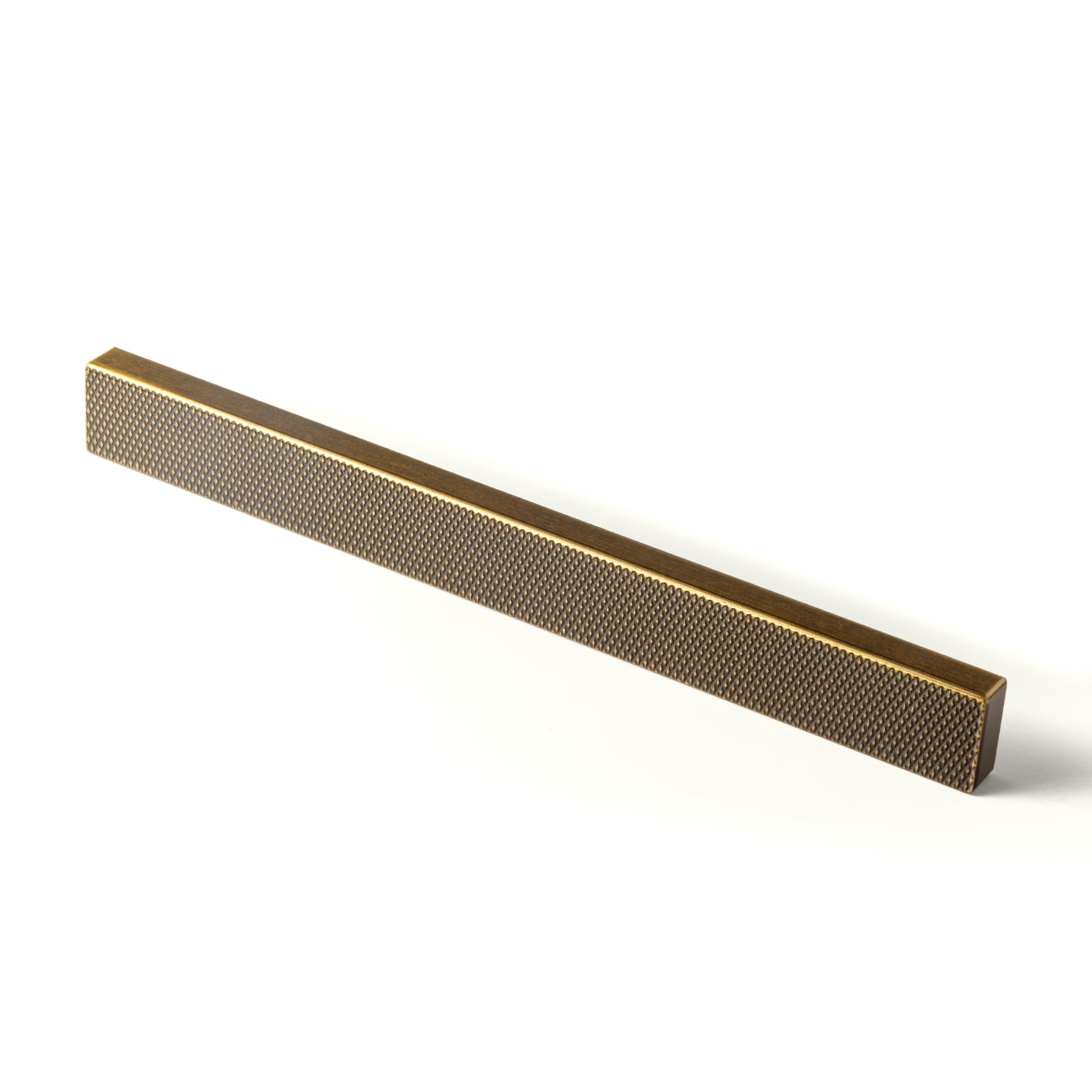 Goo-Ki 6 Pack 5 Inch Hole Centers Antique Brass Knurled Cabinet Pulls, Textured Vintage Cabinet Bar Handles for Drawer, Dressers, Furniture Hardware