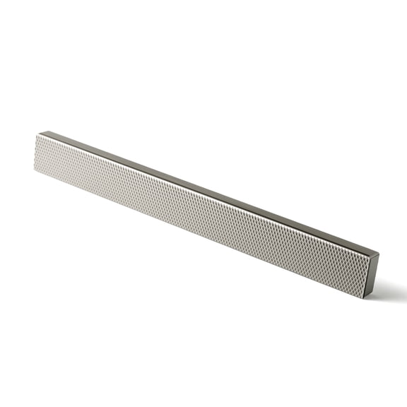 Goo-Ki 6 Pack 5 Inch Hole Centers Satin Nickel Knurled Cabinet Pulls, Textured Vintage Cabinet Bar Handles for Drawer, Dressers, Furniture Hardware