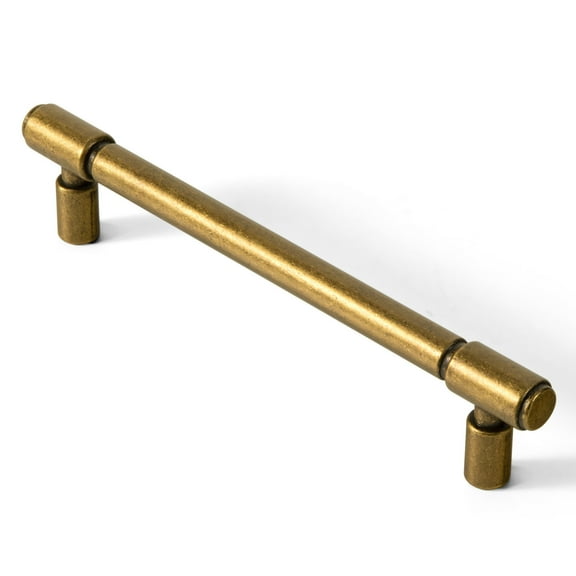 Goo-Ki 6 Pack 5 Inches Center to Center Antique Brass Kitchen Cabinet Pulls, Vintage Drawer Handles Closet Classic Retro Kitchen Hardware for Bedroom