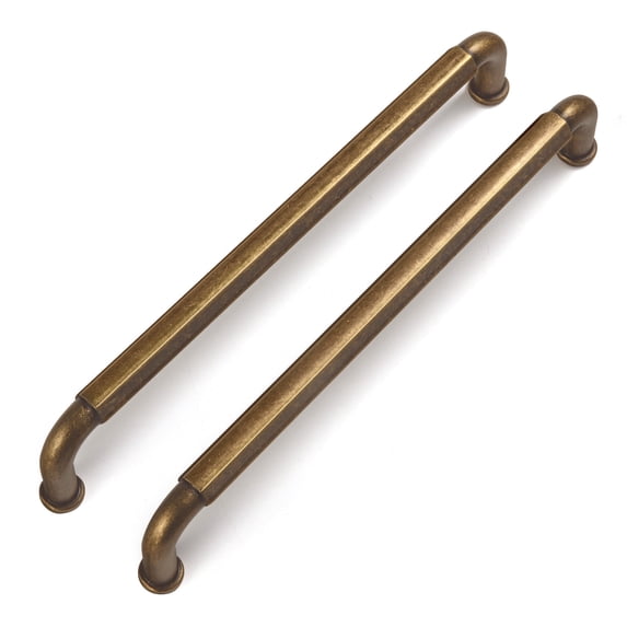 Goo-Ki 6.3'' Hole center Zinc Alloy Cabinet Handles, Antique Brass Cabinet Pulls for Kitchen,Drawer,Cupboard & Wardrobe, 6 Pack