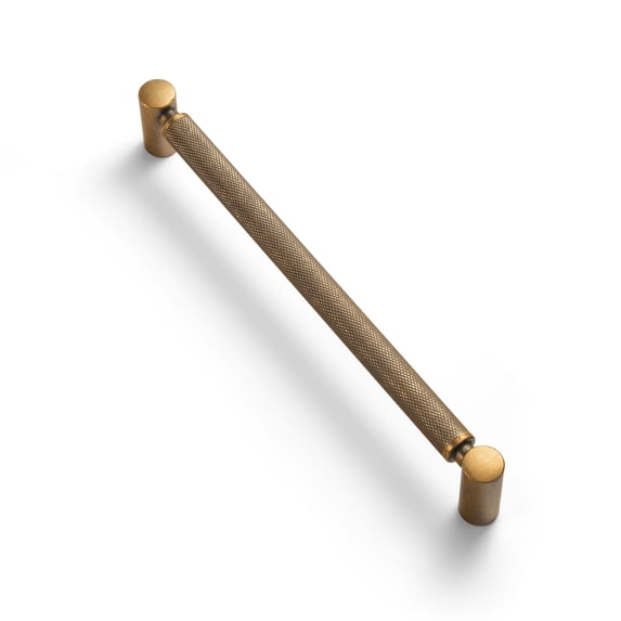 Goo-Ki 6 Pack 7.6''(192mm) Hole Center Antique Brass Cabinet Pulls, Zinc Alloy Knurled Grip Cabinet Handles for Drawer,Dresser,Cupboard Wardrobe Cabinet