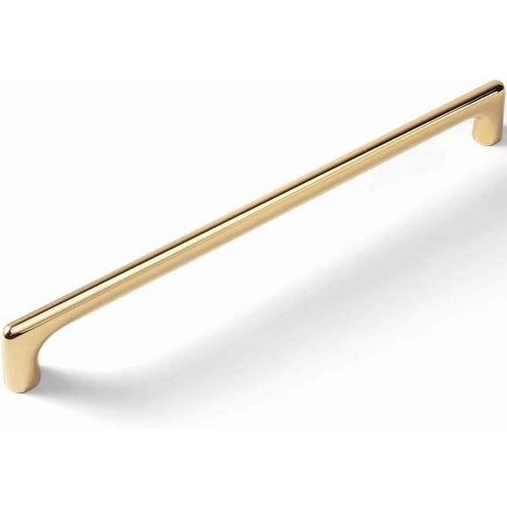 Goo-Ki 6 Pack 7.6" Hole Center Cabinet Pulls Shining Golden Modern Minimalist Drawer Handle Wardrobe Cabinet Door Handle