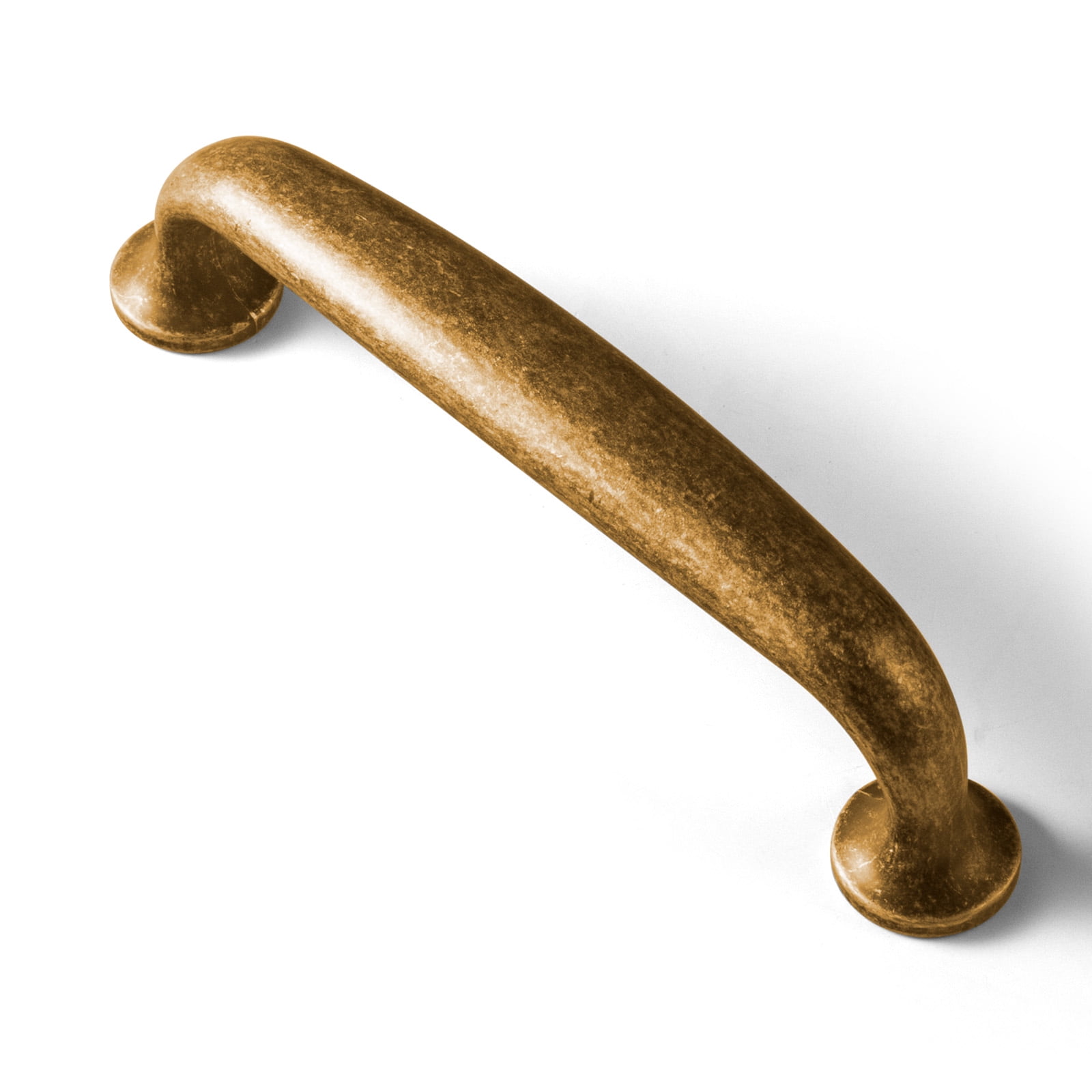 Goo-Ki 6 Pack Antique Brass Cabinet Handles 3.78" Hole Center Drawer Pulls for Kitchen