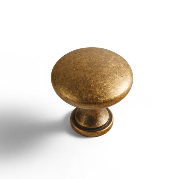 Goo-Ki 6 Pack Antique Brass Cabinet Knobs Drawer Knob Contemporary Cabinet Hardware Handle Pull Single Hole Center