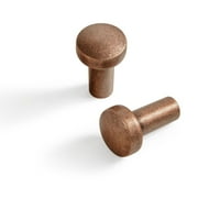 Goo-Ki 6 Pack Antique Copper Cabinet Knobs Solid Retro Home Improvement Hardware Vintage Drawer Pulls Zinc Alloy Kitchen Handles