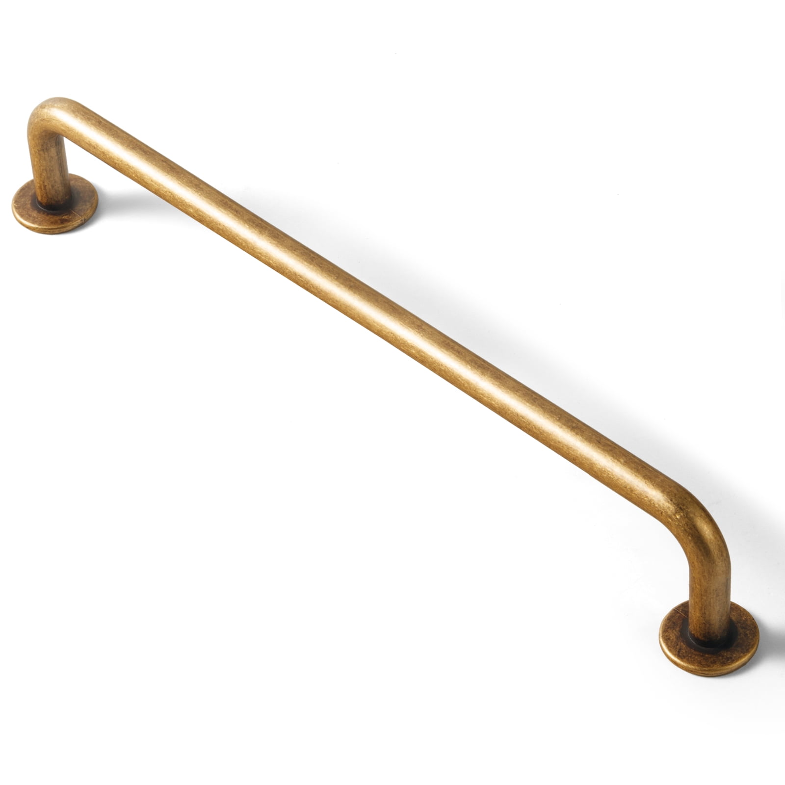 Goo-Ki 6 Pack Brushed Antique Brass Contemporary Cabinet Hardware Handle Pull 7.6"Hole Center(192mm) Hole Centers