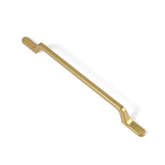 Goo-Ki 6 Pack Brushed Gold Cabinet Handle Drawer Pulls, 7.6 Inch(192mm) Solid Zinc Alloy Modern Gold Bar Pull Kitchen Hardware for Closet Dresser Wardrobe Cupboard Furniture