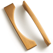 Goo-Ki 6 Pack Cabinet Handles 5"Hole Center Drawer Pulls Brushed Dark Brass Finish Cabinet Pulls