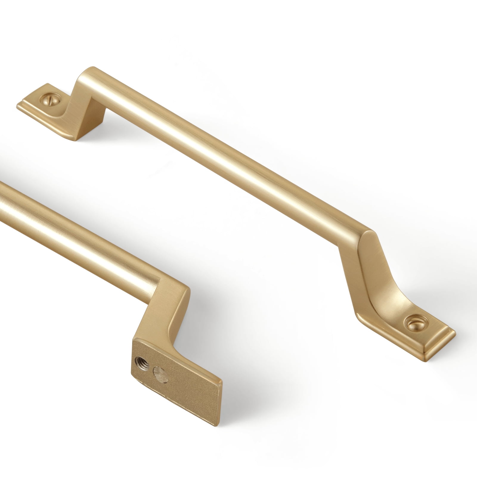 Goo-Ki 6 Pack Champagne Bronze Drawer Pulls Cabinet Hardware, 5"(96mm) Hole Center Zinc Alloy Cabinet Dresser Handles for Bar Cupboard Closet Wardrobe