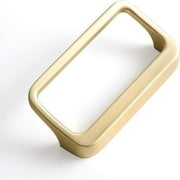 Goo-Ki 6 Pack Light Brushed Brass Cabinet Pulls 2.5'' (64MM) Hole Centers Mordern Zinc Alloy Drawer Pulls Handles for Drawer,Wardrobe,Cupboard
