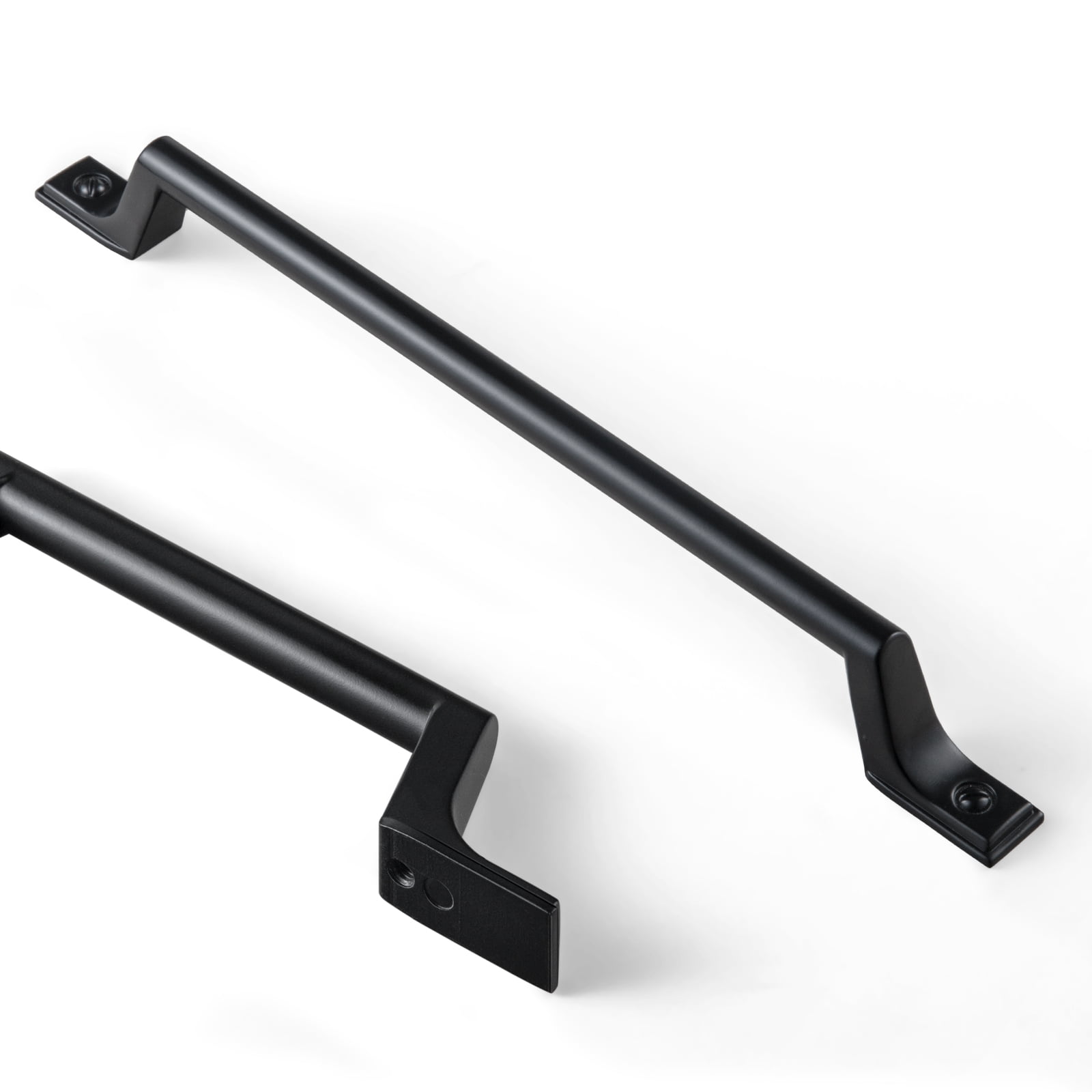 Goo-Ki 6 Pack Matte Black Drawer Pulls Cabinet Hardware, 7.56"(96mm) Hole Center Zinc Alloy Cabinet Dresser Handles for Bar Cupboard Closet Wardrobe