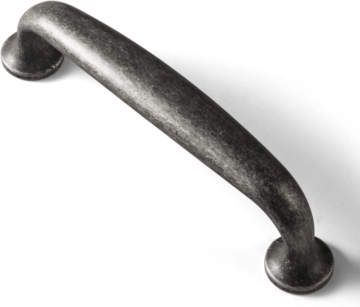 Goo-Ki 6 Pack Weathered Nickel Drawer Handles , 5''Hole Center Antique Silver Cabinet Pulls Handle for Dresser Cupboard for Kitchen Rustic Improvement Pulls