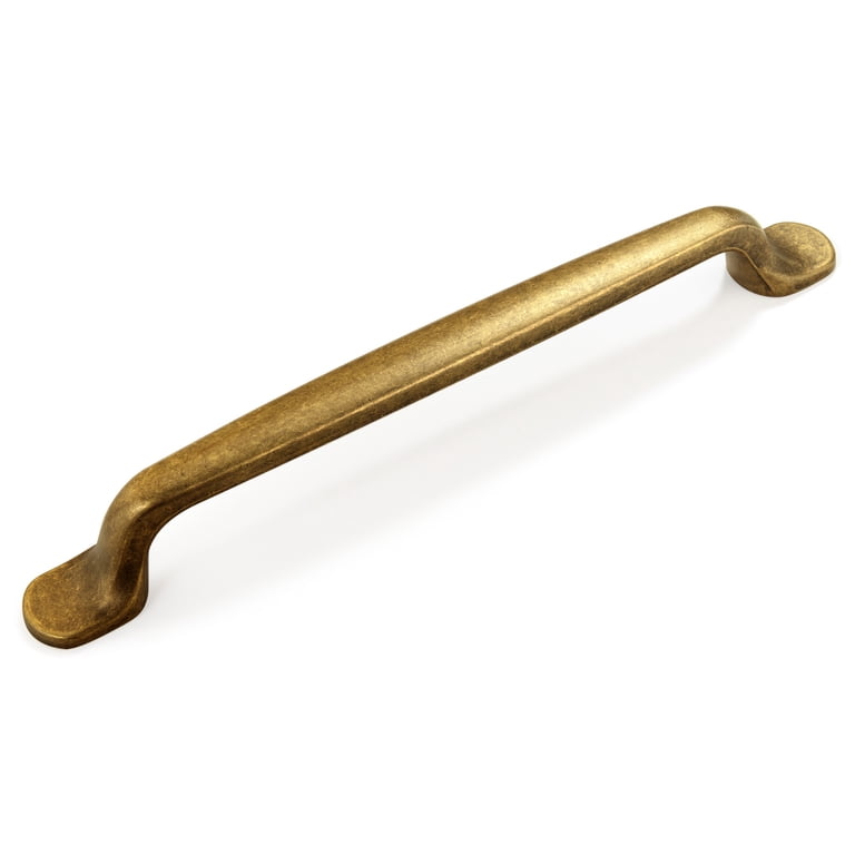 Goo-Ki 6 Pack Antique Brass Cabinet Pulls, Zinc Alloy, 6.3'' Hole Center,  Mid-Century Modern - Walmart.com