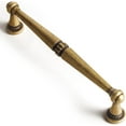 thumbnail image 1 of Goo-Ki 7.6''(192 MM) Hole Centers Antique Brass Cabinet Pulls, Zinc Alloy Drawer Pulls Cabinet Handles for Dresser and Cupboard, 6 Pack, 1 of 9