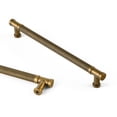 thumbnail image 1 of Goo-Ki 7.6"(192mm) Hole Center Knurled Antique Brass Kitchen Cabinet Handles, Closet Classic Zinc Alloy Cabinet Pulls Dresser Handles for Bedroom, 6 Pack, 1 of 10