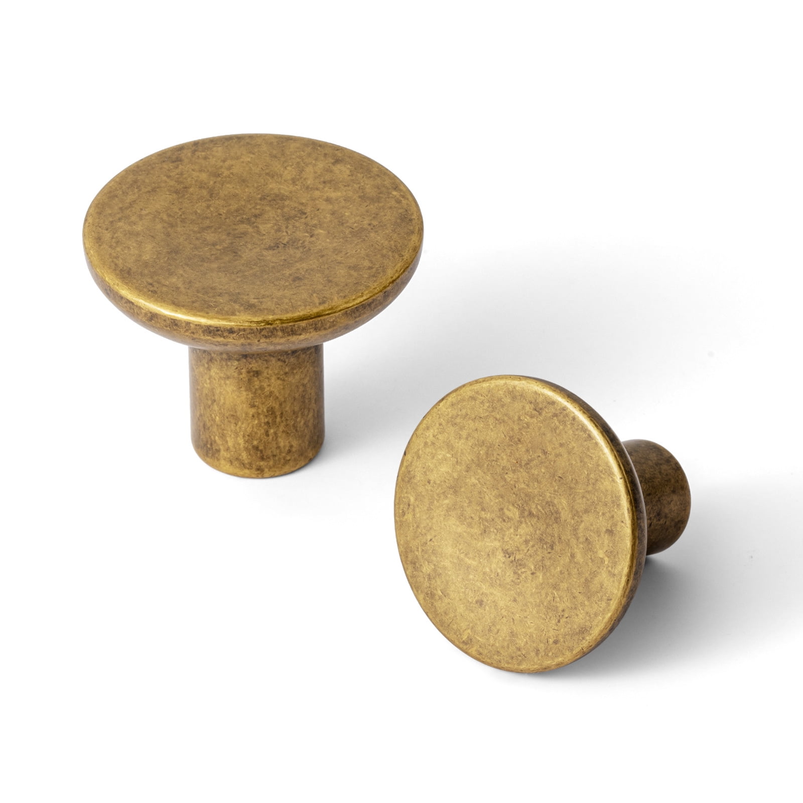 Goo-Ki Antique Brass Cabinet Drawer Knobs, Zinc Alloy Cabinet Handles Hardware for Dresser,Wardrobe,Cupboard, 6 Pack