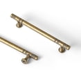 thumbnail image 1 of Goo-Ki Antique Brass Cabinet Handles of 5''(128mm) Hole Center, Zinc Alloy Cabinet Pulls for Drawer,Dresser,Cupboard Wardrobe Cabinet,6 Pack, 1 of 8
