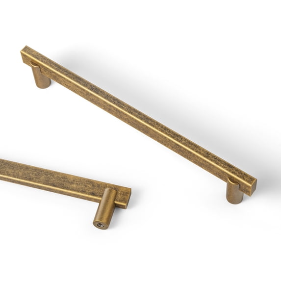 Goo-Ki Antique Brass Cabinet Handles of 7.6''(192mm) Hole Center, Cabinet Pulls for Drawer,Dresser,Cupboard Wardrobe, 6 Pack