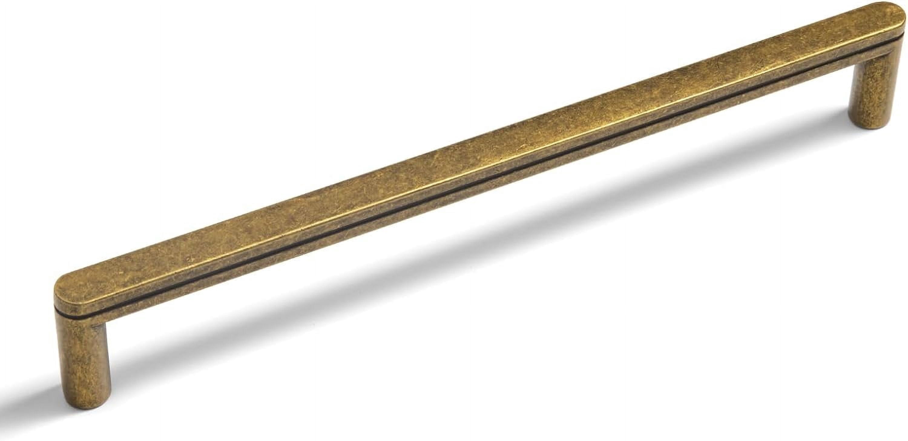 Goo-Ki 7 6/19" Center to Center Antique Brass Kitchen Cabinet Pulls, Vintage Drawer Handles Closet Classic Retro Kitchen Hardware for Bedroom(6 Pack)