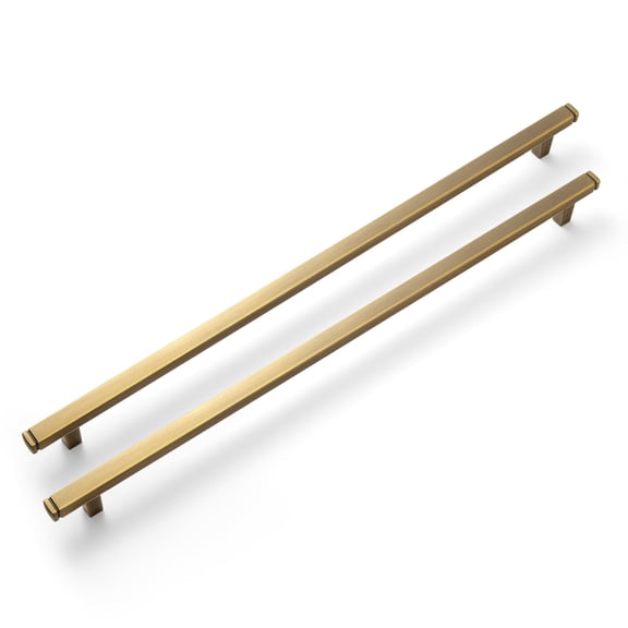 Goo-Ki Brushed Bronze Drawer Handles 12.6 in (320mm) Hole Centers Straight Cabinet Pull,6-Pack Solid Cabinet Handles for Kitchen Cabinets and Dresser Drawers