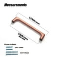 thumbnail image 1 of Goo-Ki Brushed Copper Cabinet Pulls with 5'' Hole Centers, Modern Style Zinc Alloy Cabinet Handles for Dresser,Wardrobe,Cupboard- 6 Pack, 1 of 4