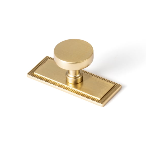 Goo-Ki Champagne Bronze Cabinet Drawer Knobs with Backplate, Single Hole Zinc Alloy Brass Knobs Kitchen Hardware for Dresser,Cupboard,Wardrobe, 6 Pack
