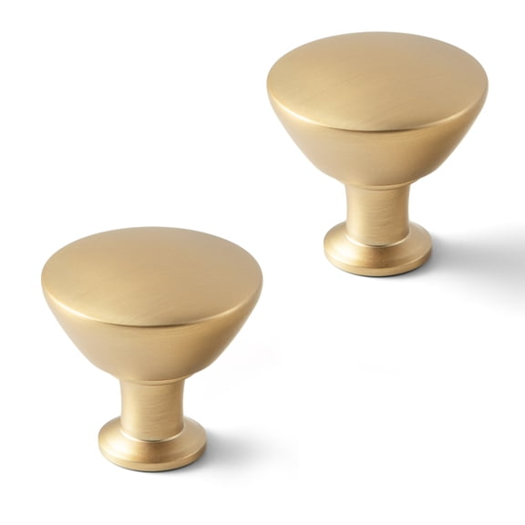 Goo-Ki Champagne Bronze Cabinet Drawer Knobs, Zinc Alloy Cabinet Handles for Dresser,Wardrobe,Cupboard, 2 Pack (6755)