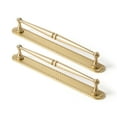 thumbnail image 1 of Goo-Ki Champagne Bronze Cabinet Drawer Pulls with Backplate Spacer, 7.6" Hole Center Zinc Alloy Bar Pull Handles Kitchen Hardware for Dresser, Cupboard, Wrdrobe, 2 Pack, 1 of 6