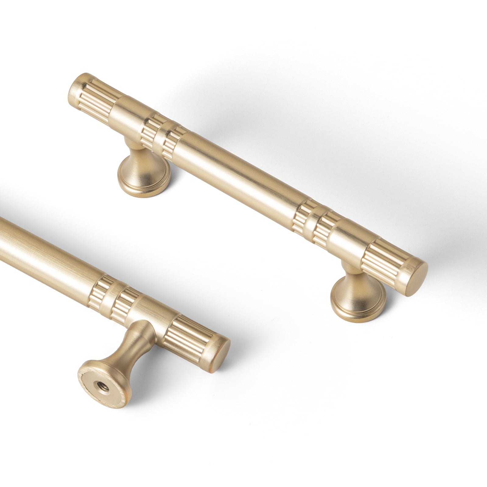 Goo-Ki Champagne Bronze Cabinet Handles of 3''(76mm) Hole Center, Zinc Alloy Cabinet Pulls for Drawer,Dresser,Cupboard Wardrobe Cabinet,12 Pack