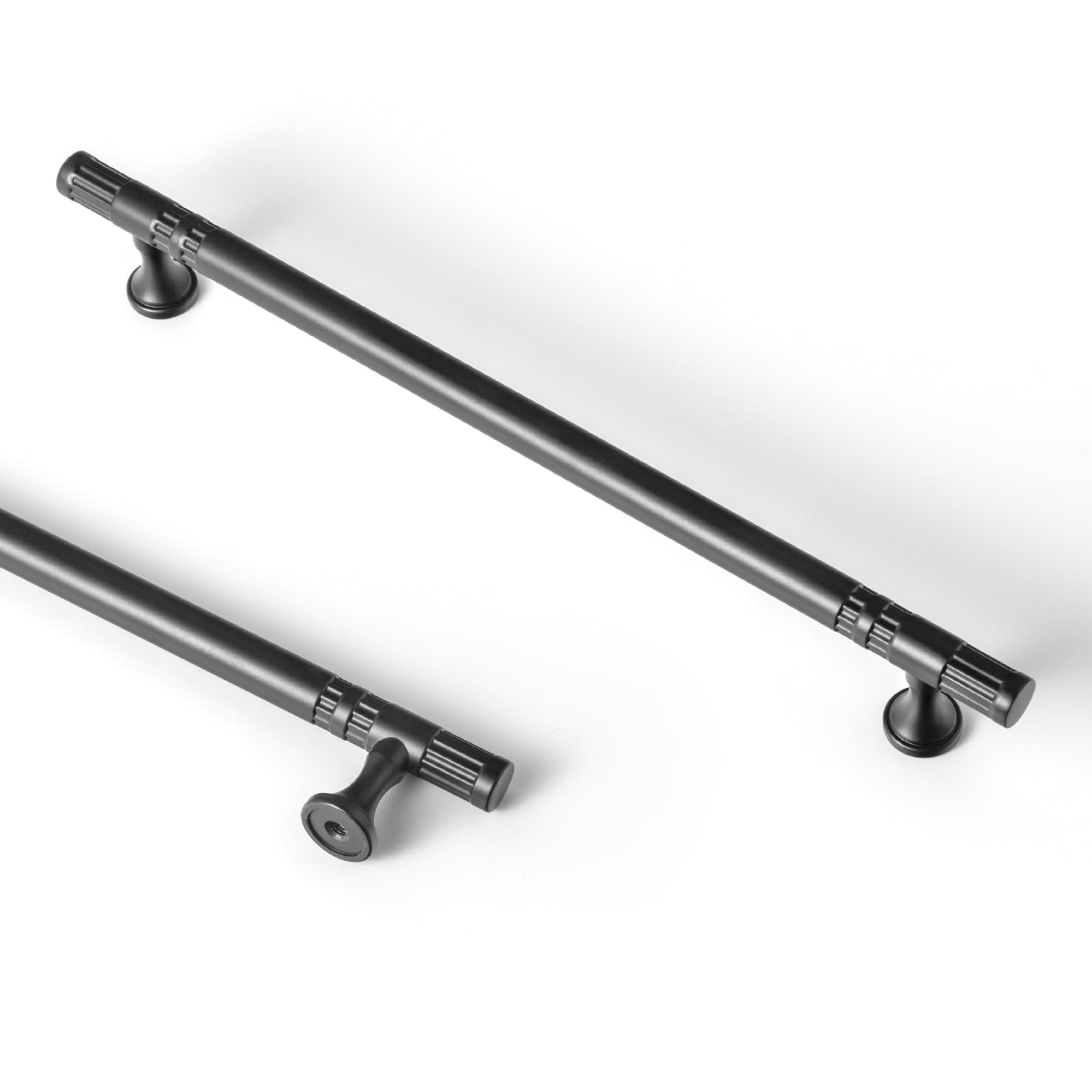 Goo-Ki Matte Black Cabinet Handles of 7.6''(192mm) Hole Center, Zinc Alloy Cabinet Pulls for Drawer,Dresser,Cupboard Wardrobe Cabinet,6 Pack
