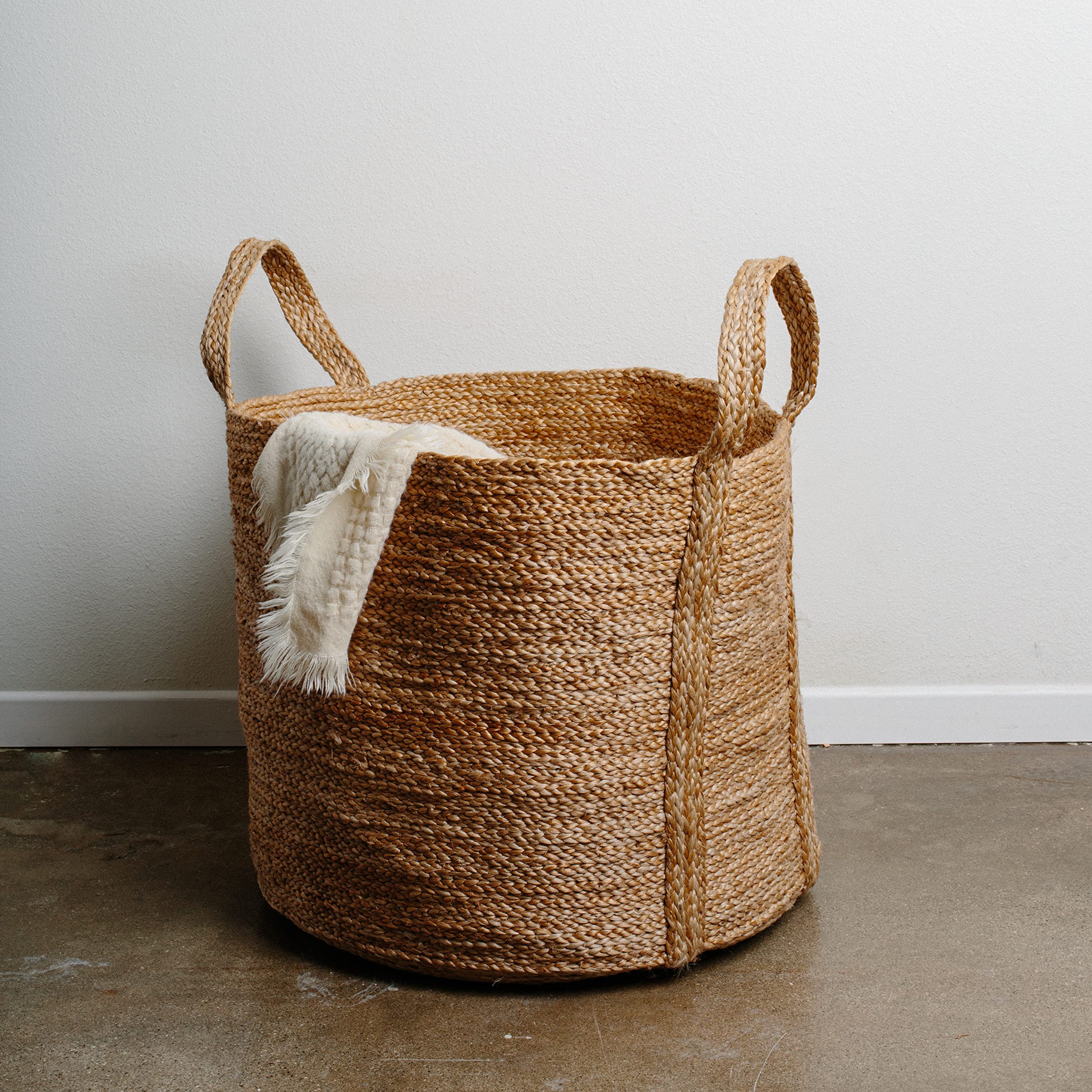 Best Choice Products Portable Large Hand Woven Wicker Braided Storage ...