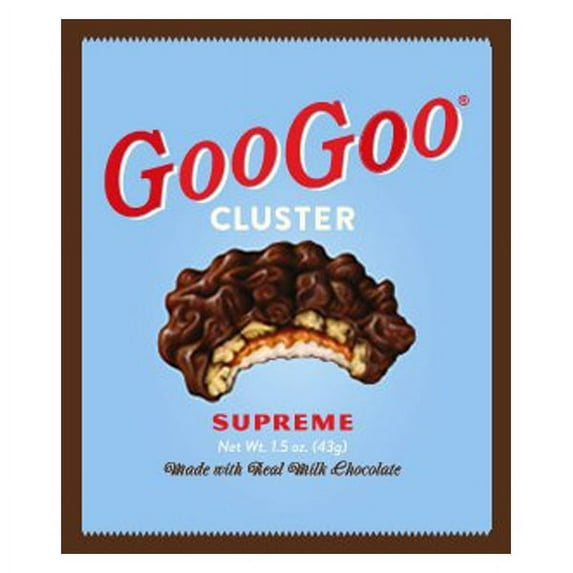 GooGoo Cluster Supreme Candy Bar 1.5 oz Boxes - Pack of 12
