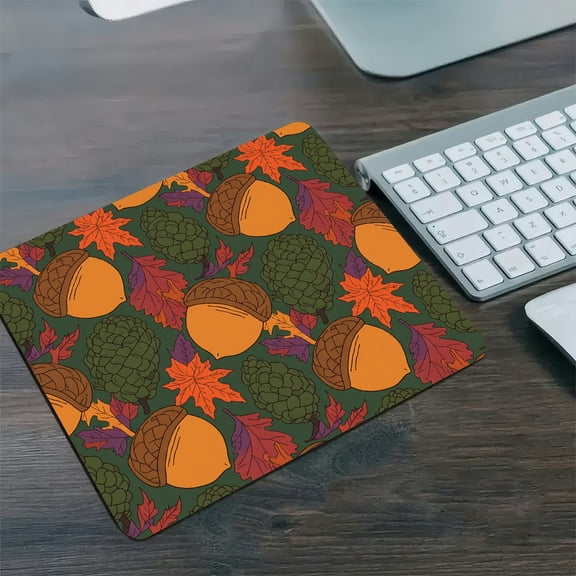 GooTPa 1210inch Acorn & Pinecone Fast Drying Washable Premium Mousepad
Hard Desk Mat with Non-Slip Base ,Fast Drying Washable Premium Mousepad for Gaming and Office