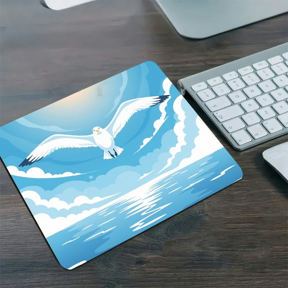 GooTPa 1210inch Albatross Sky Symmetry   Fast Drying Washable Premium Mousepad 
  Hard Desk Mat with Non-Slip Base ,Fast Drying Washable Premium Mousepad for Gaming and Office